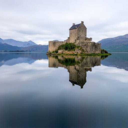 Eilean Donan Castle reflected in the water